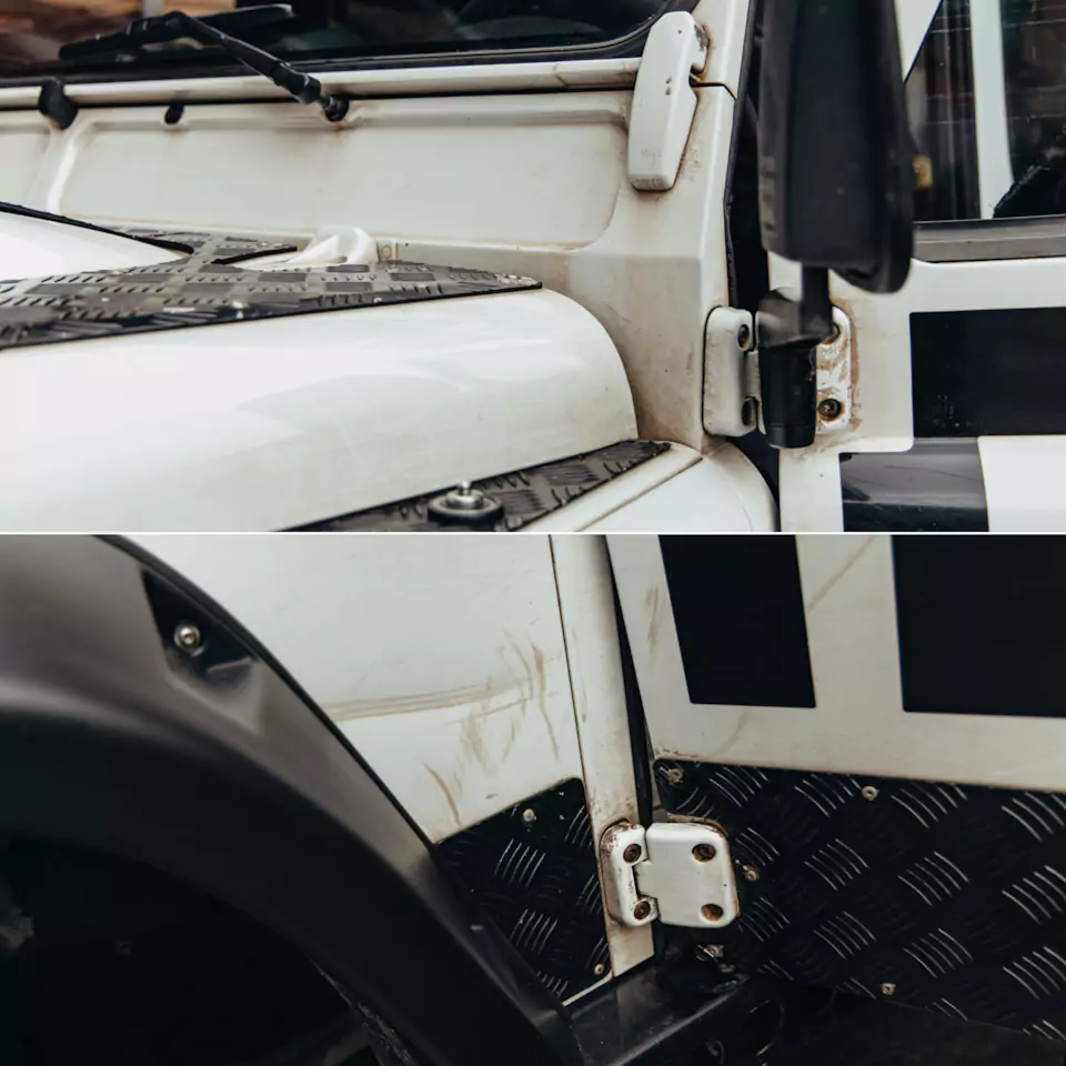 Привели в порядок Land Rover Defender! Заново окрасили элементы, очистили кузов, восстановили световое оборудование и построили новую акустическую систему